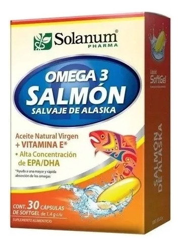 Solanum Omega 3 Salmón Salvaje De Alaska 30 Caps Solanum