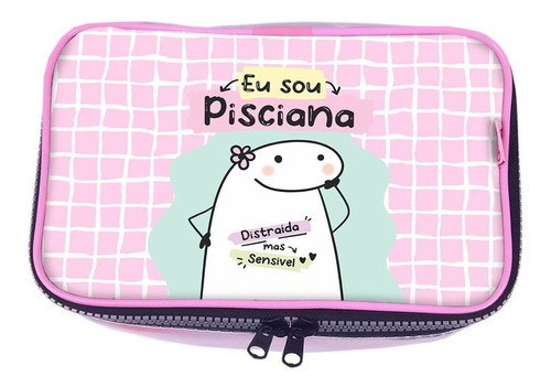 Estojo Box Flork Signos Horóscopo Transparente 100 Pens Cor Rosa Peixes