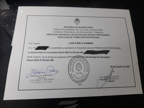 Electricista Domiciliario -
