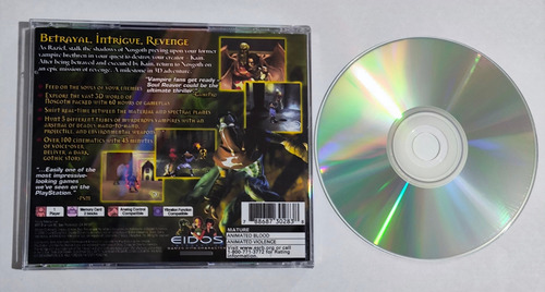 Legacy Of Kain Soul Reaver Black Label Ps1 Midia Prata
