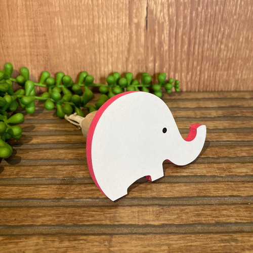 3 Ganchos Penduradores De Parede De Elefante Em Mdf