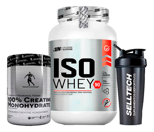 Iso Whey 90 1.1kg Chocolate+creatina Kevin Levrone 500gr