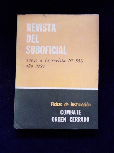 Imagen 1 de 1 de Fichas De Instruccion Combate Orden Cerrado Anexo 556 1969