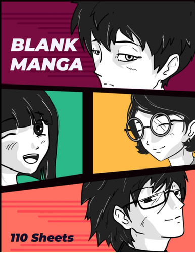 Libro: Calypsart Blank Manga Notebook For Beginners A Nd Pro