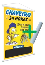 Comprar Banner Pronto Propaganda Comércio Loja Faixa Temas + Giz Cor Chaveiro
