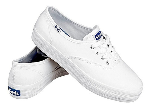 Tênis Keds Triple Canvas Plataforma Branco Flatform Kd762256 | Mercado Livre