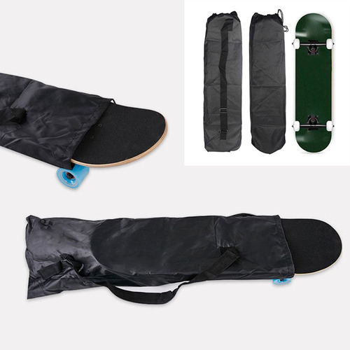 . Bolsa De Skate Negra De 2 Piezas, Bolsa Plegable De Tela