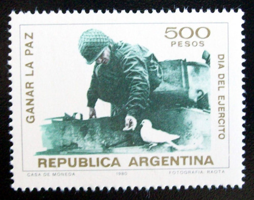 Argentina, Sello Gj 1932 Día Del Ejército 80 Mint L5182