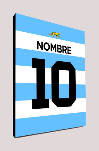 Cuadro Personalizado Argentina Estilo Camiseta Rugby Pumas