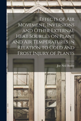 Libro Effects Of Air Movement, Inversions And Other Exter...