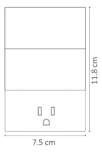 Kit 2 Pz Placa Contacto Sencillo Apagador De 2 Interruptores Gris Oxford