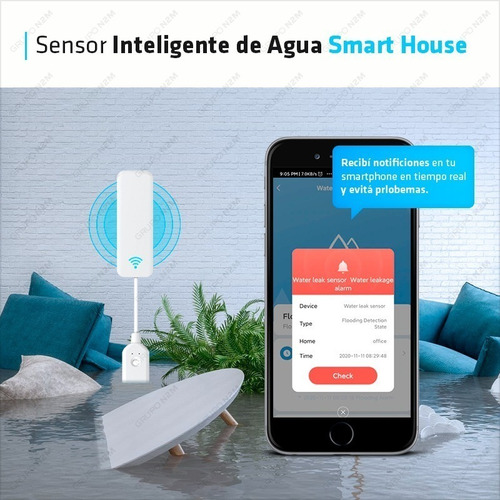 Imagen 4 de 10 de Sensor Inteligente Control Agua Smart House Dm-24 Domotica