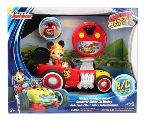 Carro Mickey Mouse Vehículo Mickey Roadster Racer R/c Disney