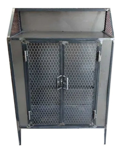 Imagen 1 de 10 de Mueble Estilo Industrial De Hierro Chapa Y Mat Desplegable