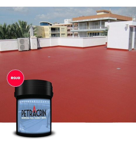 Imagen 4 de 8 de Membrana En Pasta Elástomerica Techo Rojo 20 Kg