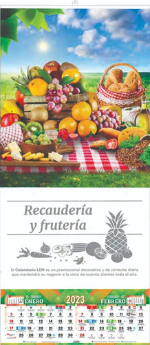 500 Calendarios Len 2024 Varilla 60x31 Cm Serie N, Np