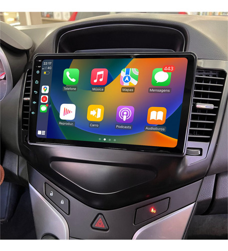 Kit Multimidia 9 Polegadas Android Gm Cruze 2011 A 2015