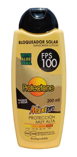 Imagen 1 de 4 de Bloqueador Solar - Fps 100 Maxipro De 200 Ml