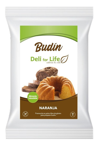 Budín De Naranja Deliforlife Libre De Gluten 500g