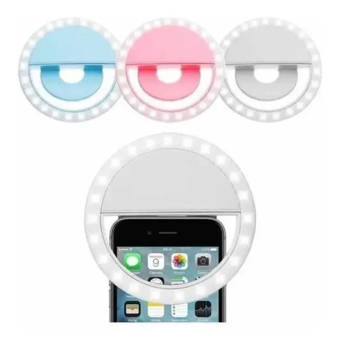 Aro Luz Led Selfie Celular Recargable Usb Anillo