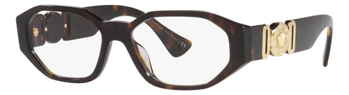 Anteojos Lentes Recetado Versace Biggie Ve3320u Havanna + Havanna | Large 56mm