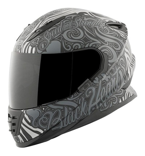 Casco Speed And Strength Ss1310 Black Heart Gris 