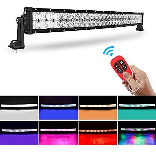 Barra De Luz - Barra De Luz Led Rgb De 32 Pulgadas, Curvada,