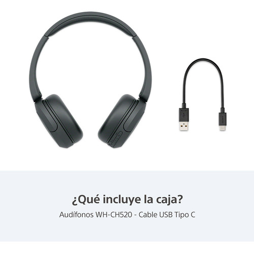 Audífonos Inalámbricos Wh-ch520 Color Negro