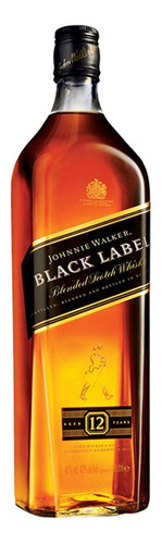 Paquete De 3 Whisky Johnnie Walker Blend Black Label 1 L