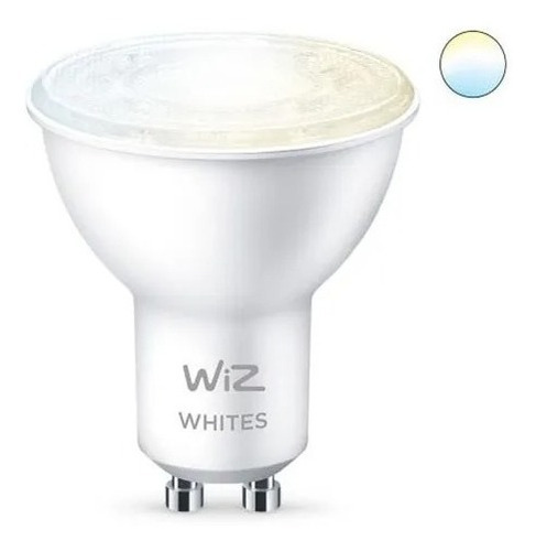 Wiz Wi-fi Ble Tw/4.9w Gu10 220v Blanco Led Frio/calido