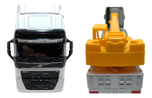 Volvo Fh Grua - Nuevo Sin Caja - B Camion Welly 1/64 Blanco