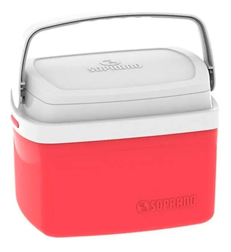 Imagem 1 de 5 de Caixa Térmica Soprano 5 Litros Tropical Vermelho Soprano