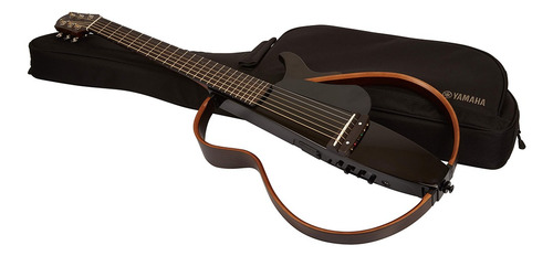 Violão Silent Cordas Em Aço SLG 200s Tbl Preto C Bag Yamaha