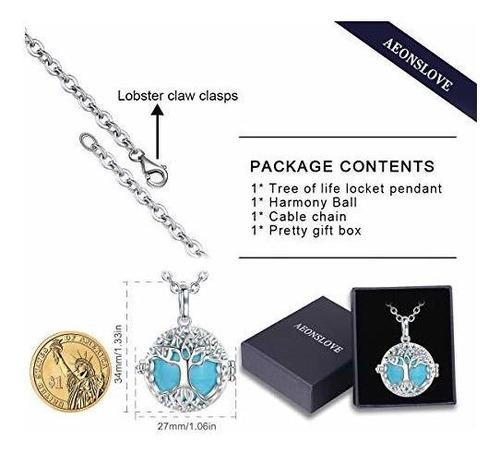 Imagen 2 de 9 de Collar Llamador Aeonslove Harmony Ball Collar De Bola De Emb