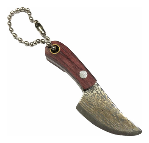 Mini Navaja Cuchillo Diseño Curveado Acero Inoxidable 4cm