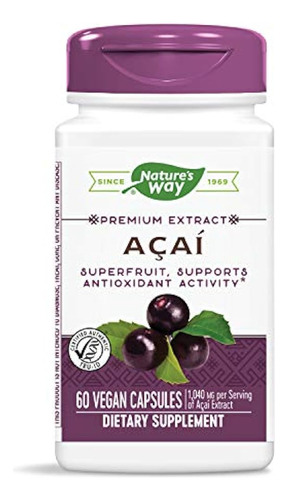 Nature's Way Acai, 60 Vcaps