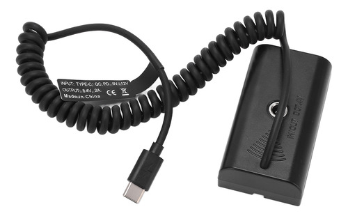 Adaptador De Alimentación De Batería Ficticia Tipo C A Cable