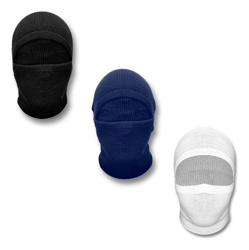 Balaclava Capuz De Lã Térmico Frigorifico Touca Ninja Moto Cor Azul