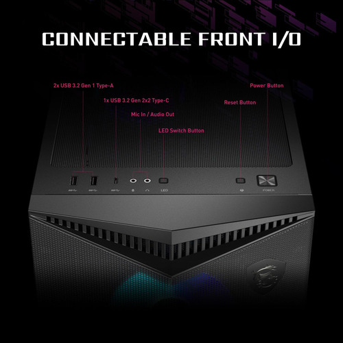 Msi Mpg Gungnir 300r Airflow - Case De Pc De Juego Media Pre