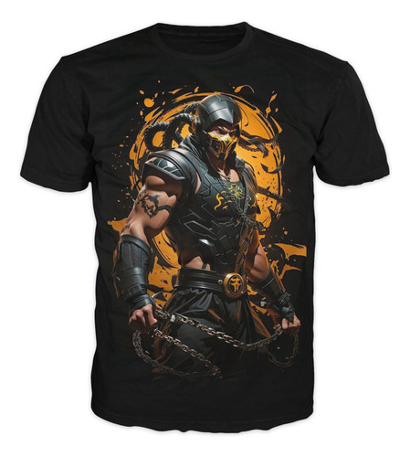 Camiseta Gamer Mortal Kombat Adultos Y Niños Hombre