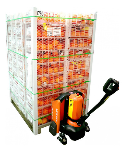 Transpaleta Electica Carga 1500kg Bateria Litio Tecnodeliv