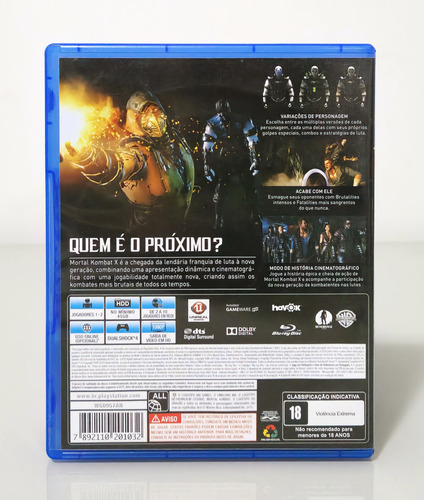 Mortal Kombat X Ps4 (Usado)