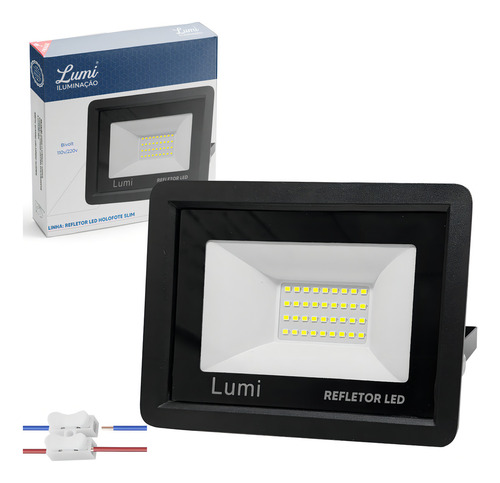 Holofote Refletor Super Forte Led 100w 127/220V Prova D'água Cor Da Luz Branco Frio 127/220v Lumi