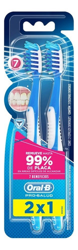 Cepillo de dientes Oral-B Pro-Salud 7 Beneficios suave pack x 2 unidades