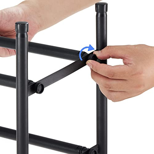 Zapatero Extensible De 2 Niveles, Estante De Metal Apil...