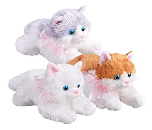 3 Pcs Mini Plush Gato De Animales De Peluche Pequeño 7gmgh