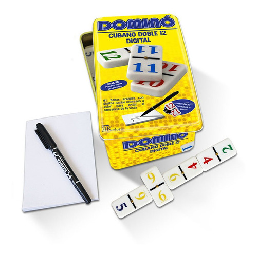 Domino Doble 12 Cubano Digital Kelvin