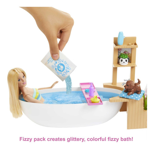 Barbie Playset Baño De Espuma - Original Mattel
