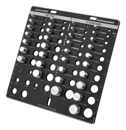 Juego De Calibres De Roscas Para Comprobador De Roscas Negro