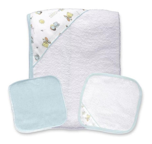 Set Toalla Para Bebé Con 4 Paños Multiusos Landi-baby Verde